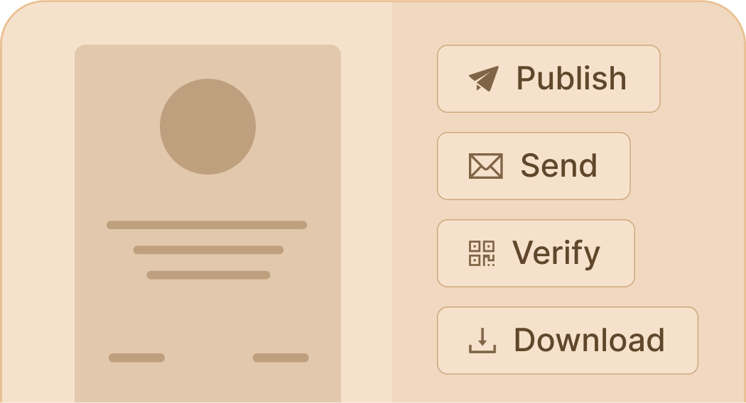 Issue certificates professionally