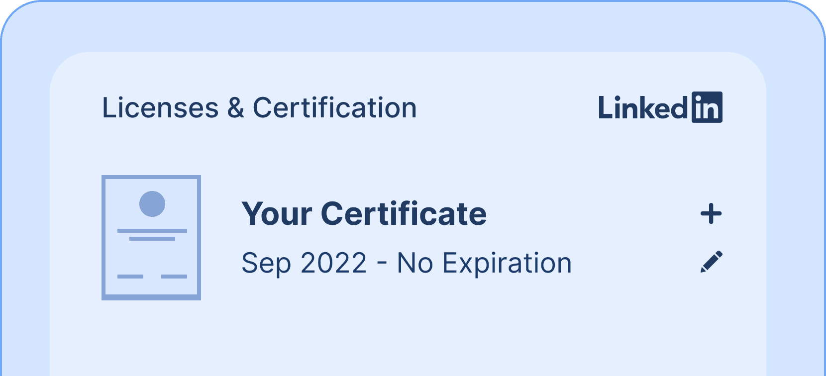 Add credentials Linkedin - Certifier features Add credentials Linkedin - Certifier features