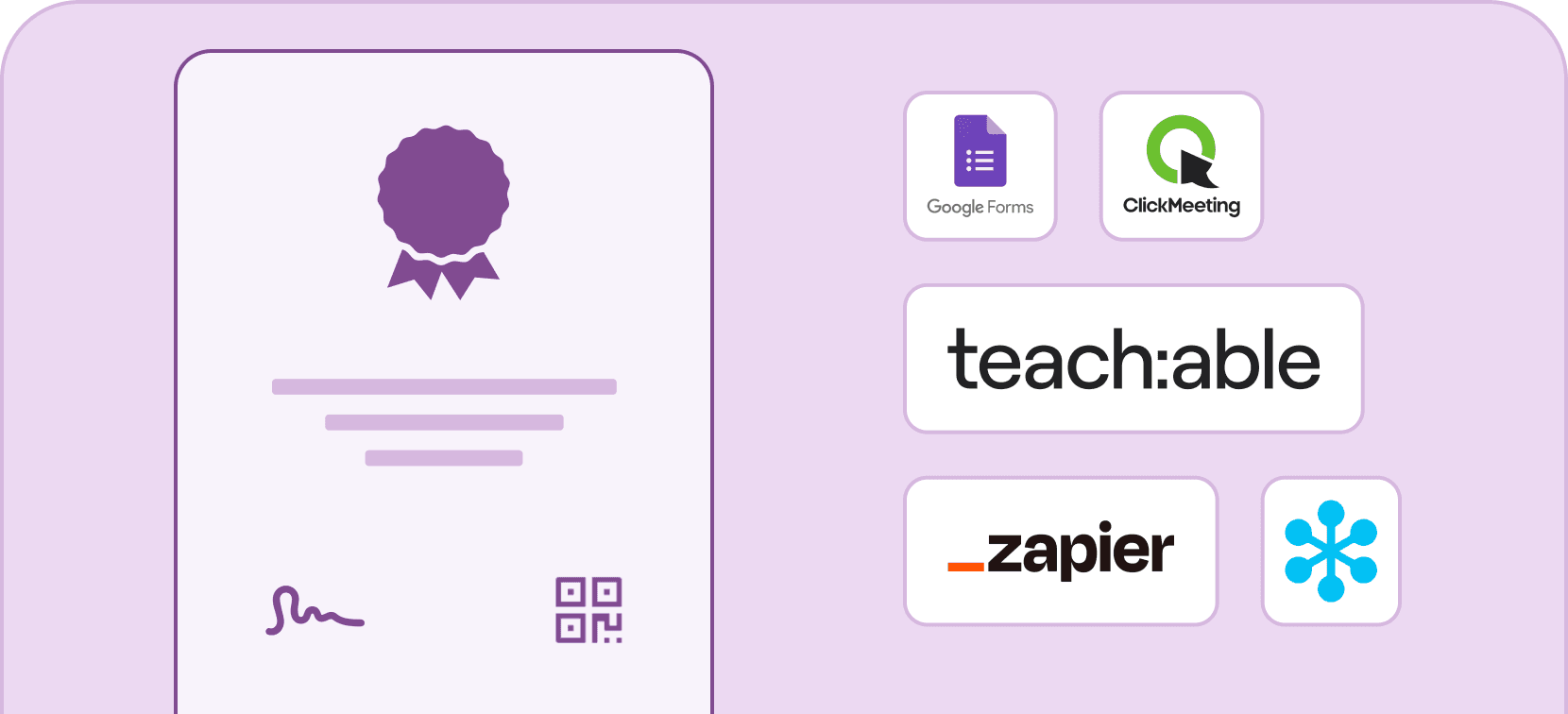 Distribute with api - Certifier features Distribute with api - Certifier features
