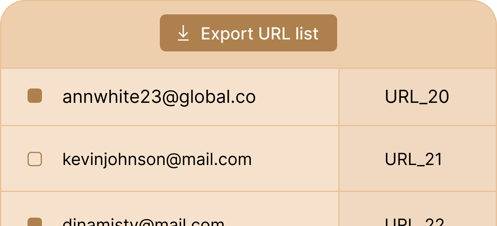 Export credentials as url list - Certifier features Export credentials as url list - Certifier features