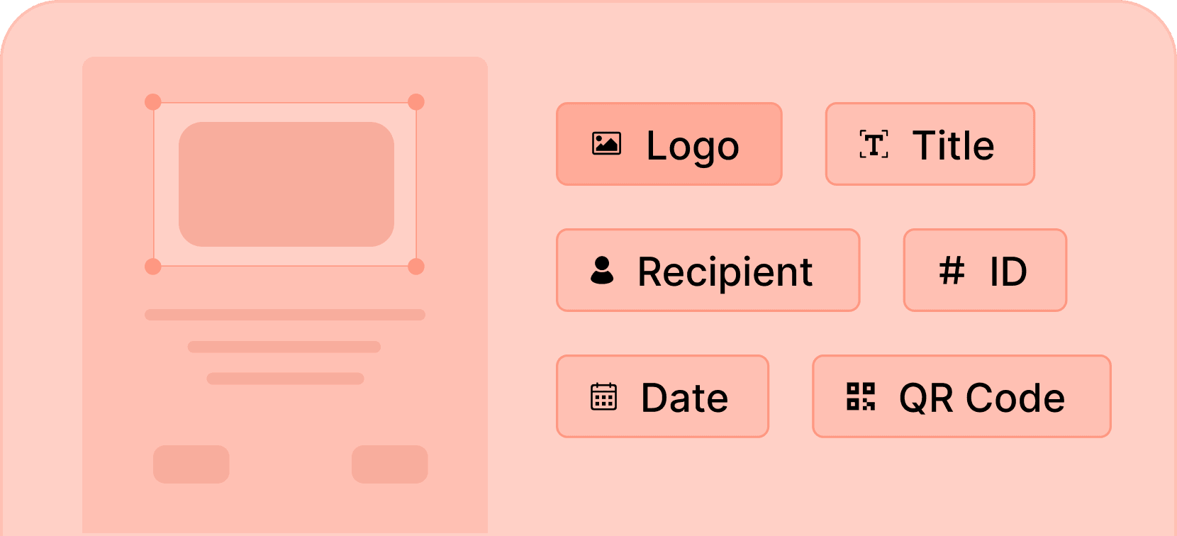 Personalize certificates with different names - Certifier features
