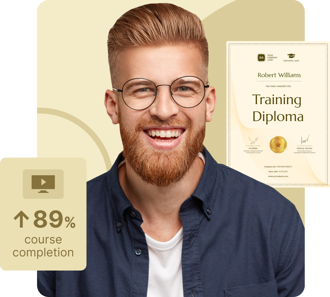 Drive course completion rates with certificates & badges Drive course completion rates with certificates & badges